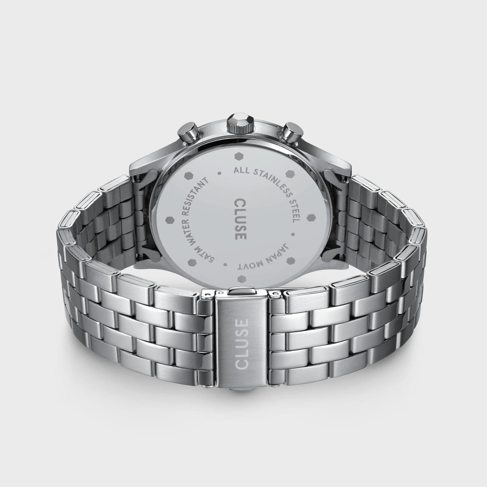 Anthéor Multifunction Watch Steel Blue and Black, Silver Colour - Image 4