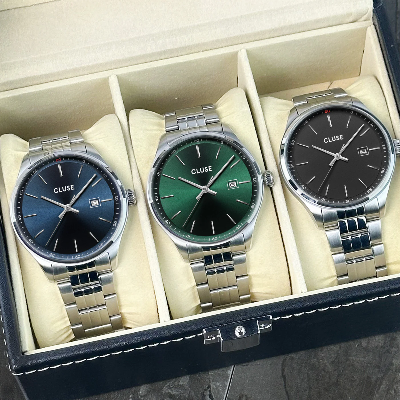 Anthéor Watch Steel Blue, Silver Colour - Image 6